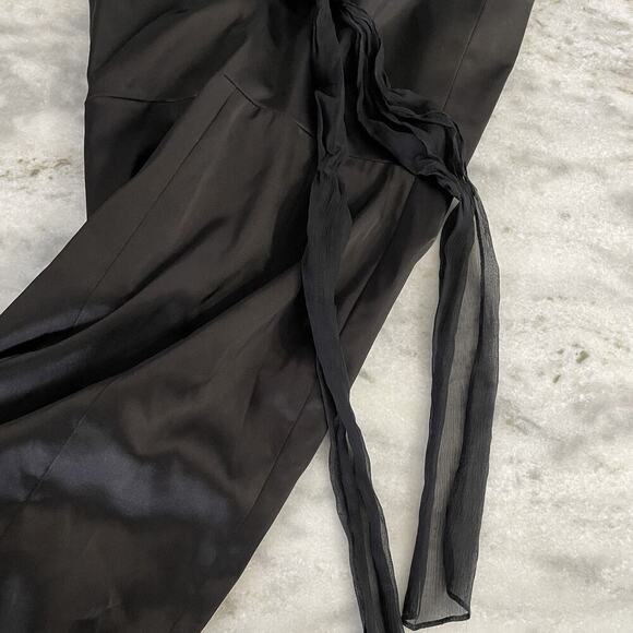 Betsey Johnson Vintage 90s Pencil Dress Size 8 M Black Y2K Whimsigoth Goth USA - Picture 6 of 16